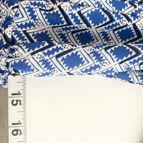 Anthropologie Maeve Galen geometric print gathered waist dress - size medium - Picture 9 of 11